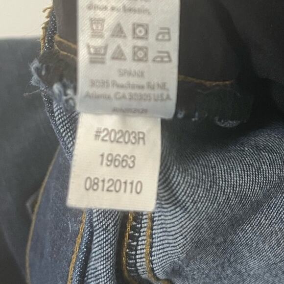 SPANX Women's Distressed Ankle Skinny Jeans Medium Wash Shapewear sz. M - Picture 11 of 13